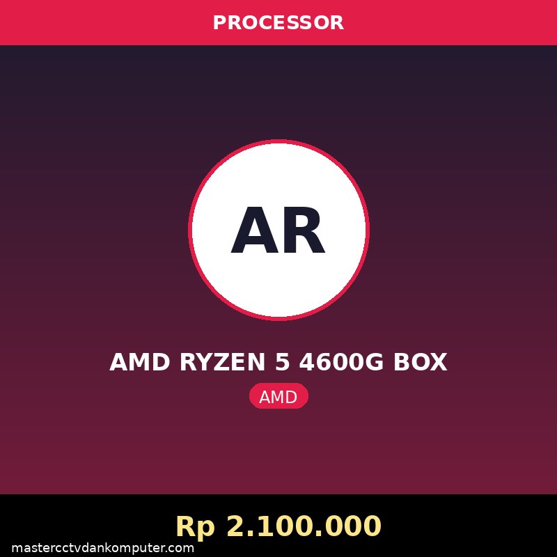 AMD RYZEN 5 4600G BOX
