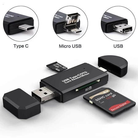 Card Reader OTG 3 In 1