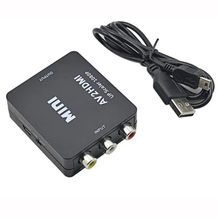 Converter RCA-AV to HDMI with Power