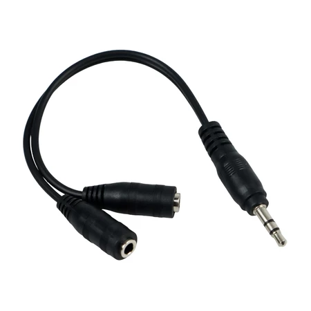 Kabel Splitter Audio Jack 3.5MM 1 Male to 2 Female