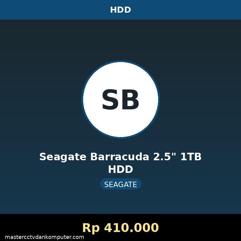 Seagate Barracuda 2.5" 1TB HDD