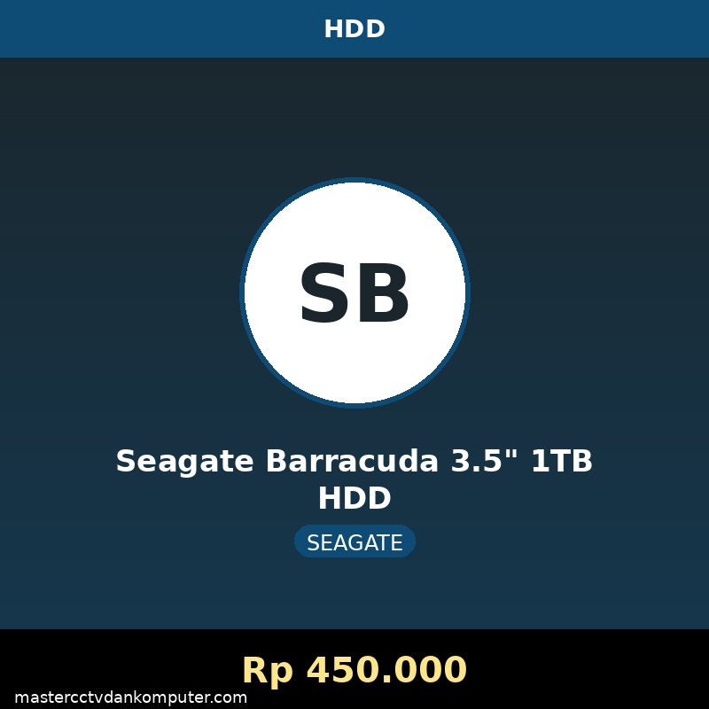 Seagate Barracuda 3.5" 1TB HDD