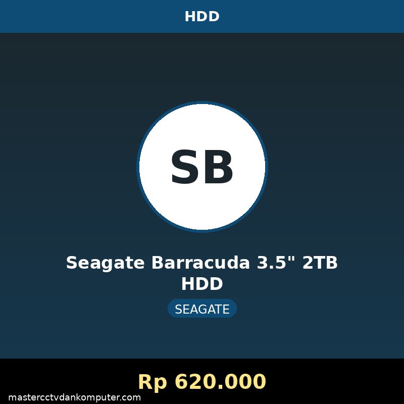 Seagate Barracuda 3.5" 2TB HDD