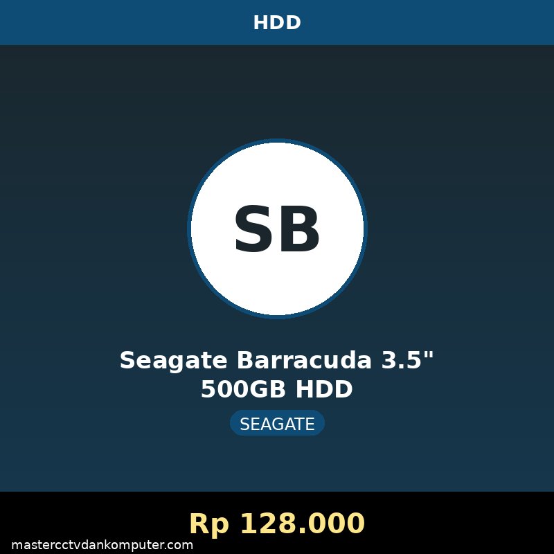 Seagate Barracuda 3.5" 500GB HDD