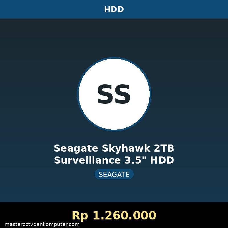 Seagate Skyhawk 2TB Surveillance 3.5" HDD