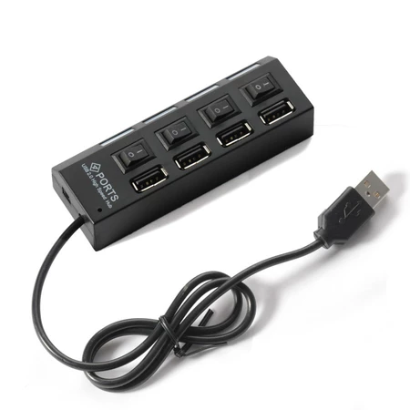 USB HUB 4 PORT WITH INDICATOR POWER